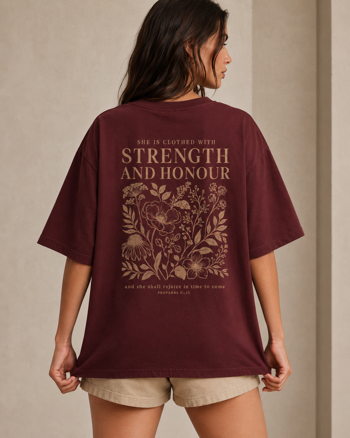 Strength And Honour Oversized T-Shirt