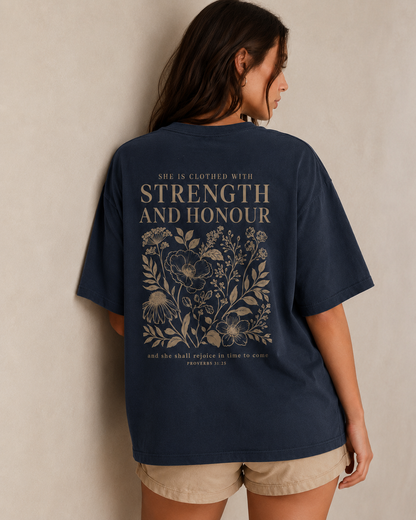Strength And Honour Oversized T-Shirt