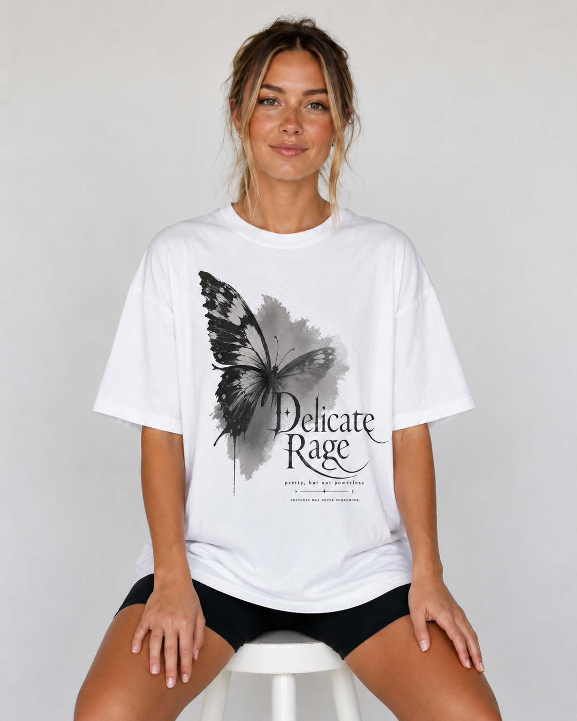 Delicate Rage Oversized T-Shirt