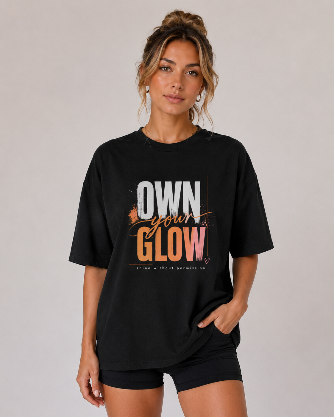 Own Your Glow Oversized T-Shirt