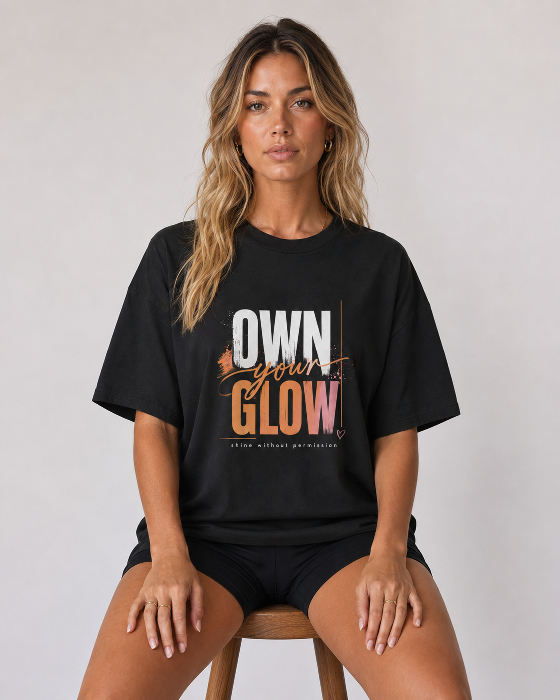 Own Your Glow Oversized T-Shirt