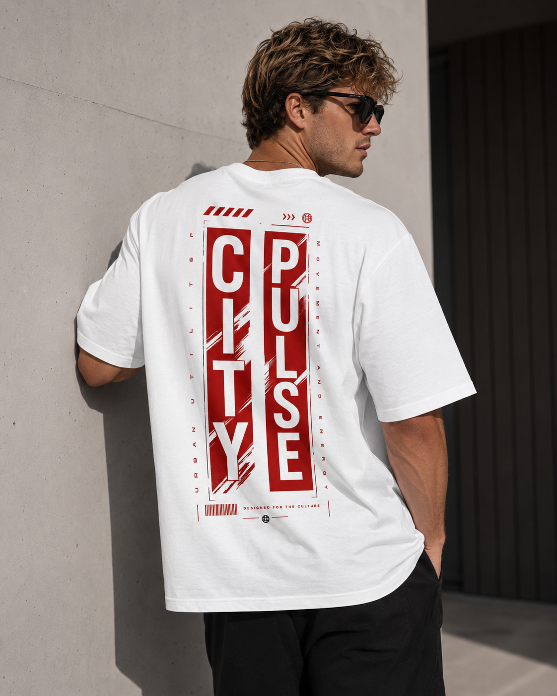 City Pulse Men’s Oversized T-Shirt