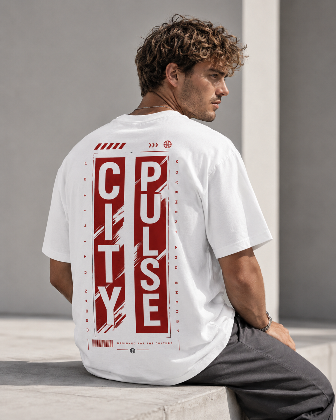 City Pulse Men’s Oversized T-Shirt