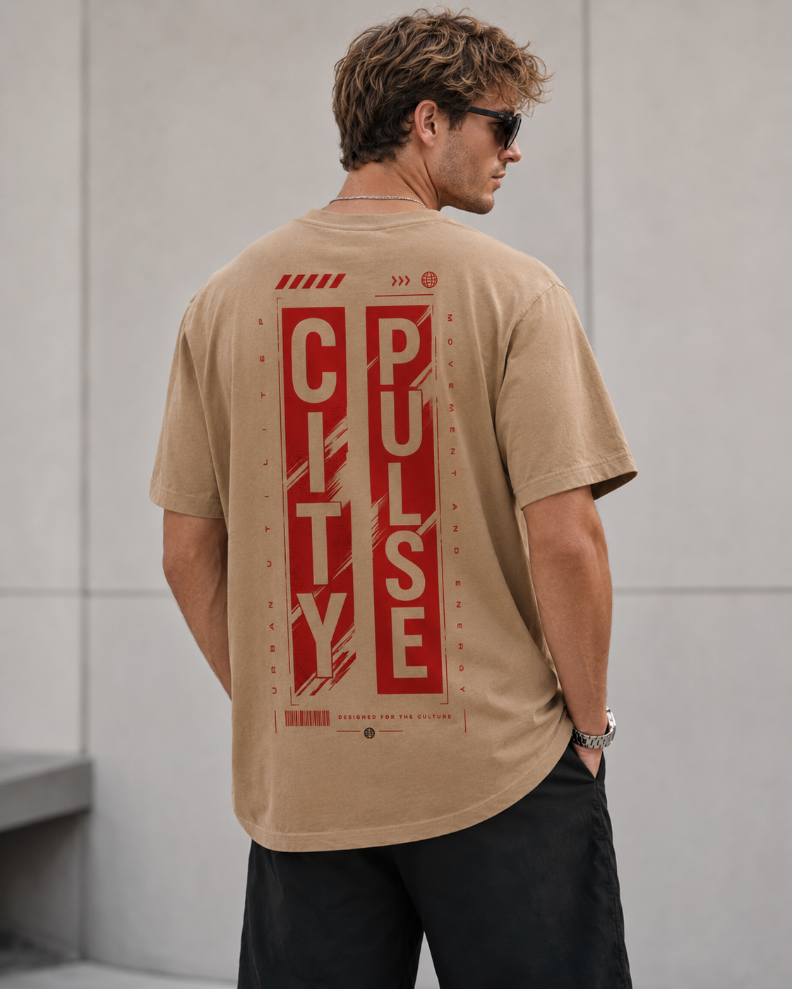 City Pulse Men’s Oversized T-Shirt