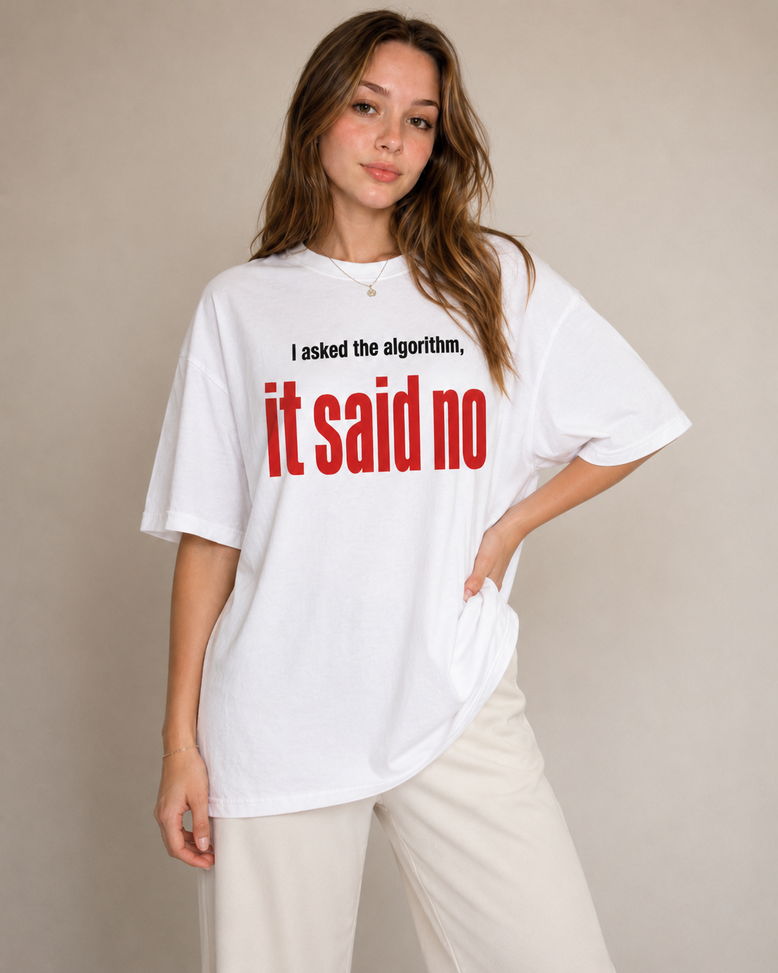 Algorithm Said No Oversized T-Shirt