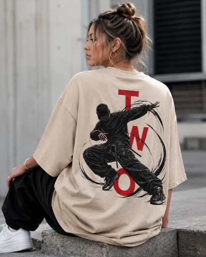 Motion Babe Oversized Back Print T-Shirt