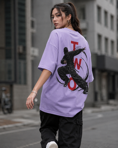 Motion Babe Oversized Back Print T-Shirt