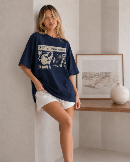 All Things Grow Babe Oversized T-Shirt