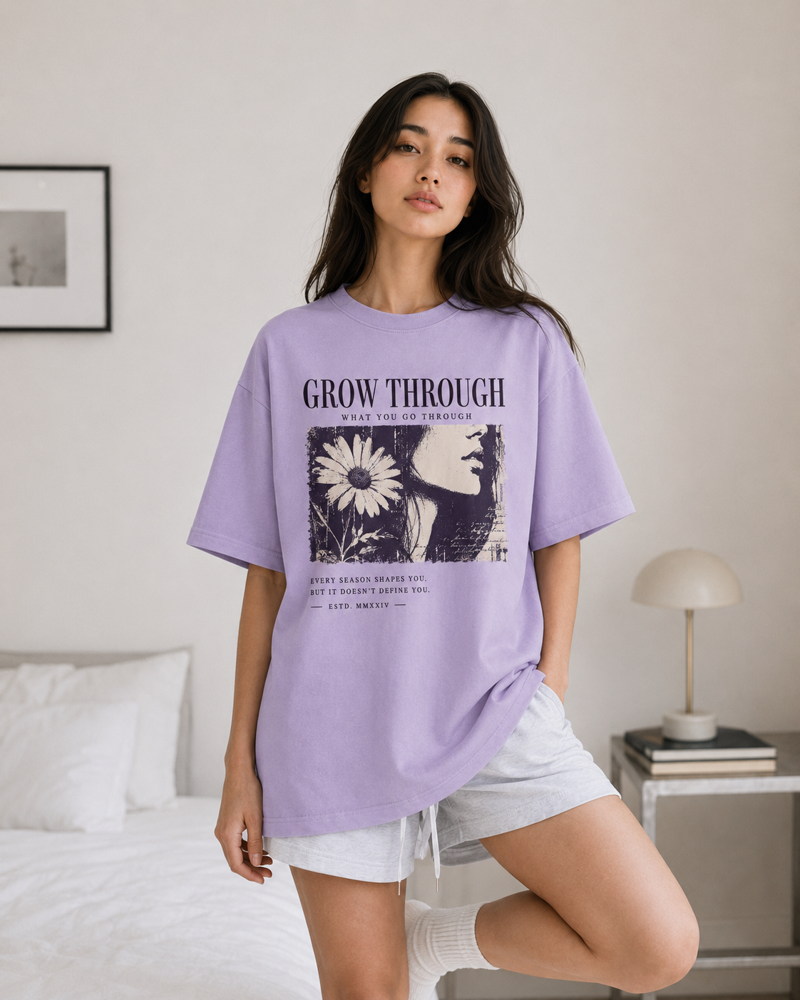 Grow Through Babe Oversized T-Shirt
