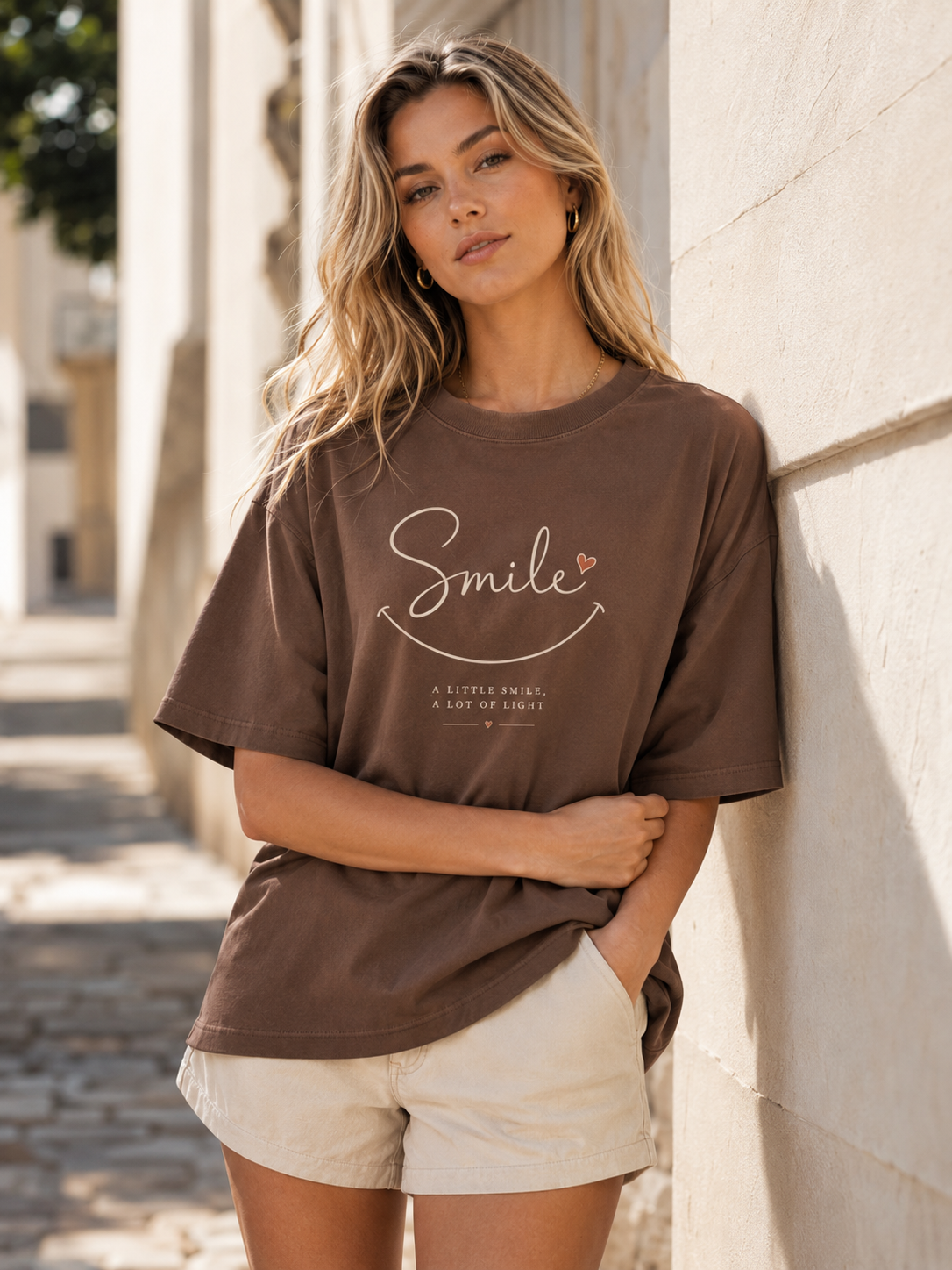 Little Smile Babe Oversized T-Shirt