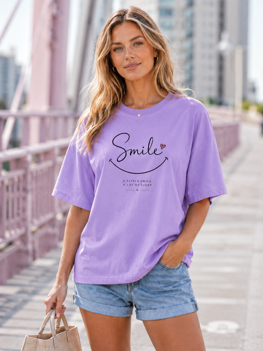 Little Smile Babe Oversized T-Shirt