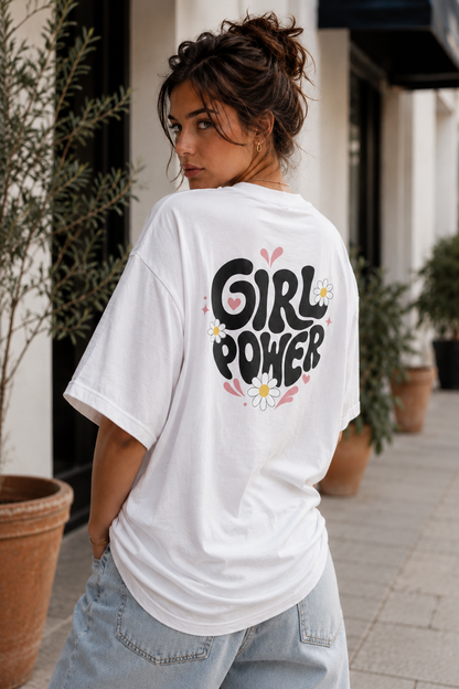Girl Power Daisy Babe Oversized T-Shirt