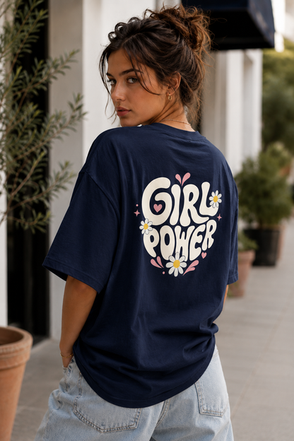 Girl Power Daisy Babe Oversized T-Shirt