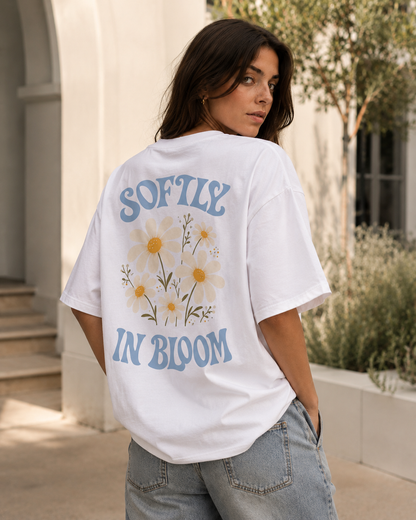 Softly In Bloom Babe Oversized T-Shirt