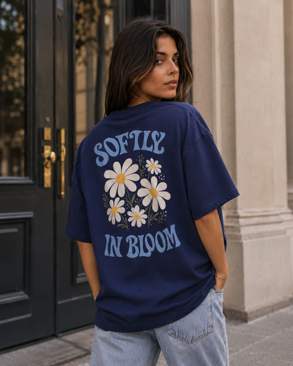 Softly In Bloom Babe Oversized T-Shirt