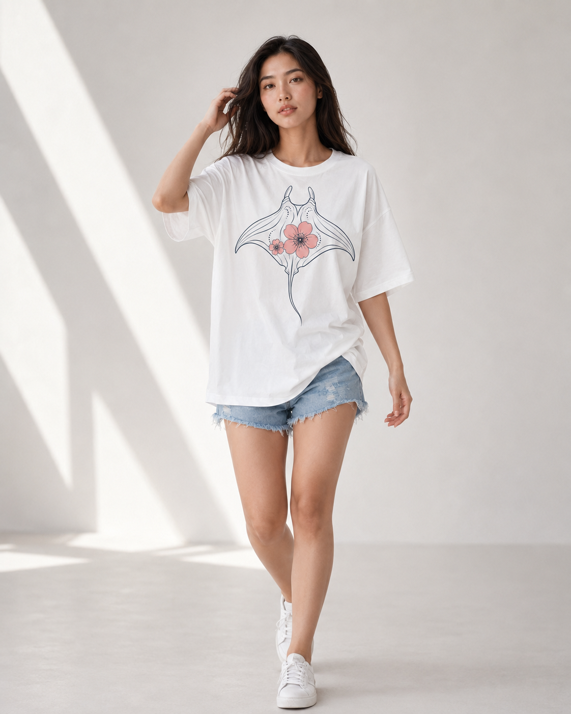 Bloom Ray Babe Oversized T-Shirt