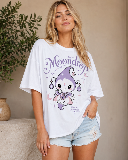 Moondrop Moonlit Mischief Babe Oversized T-Shirt