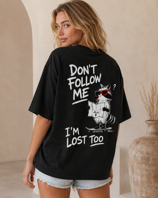 Lost Raccoon Babe Oversized T-Shirt