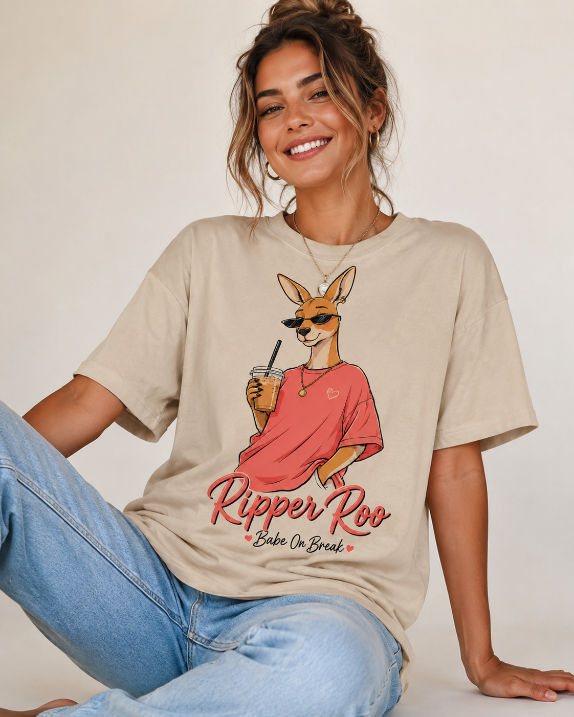 Ripper Roo Babe On Break Oversized T-Shirt