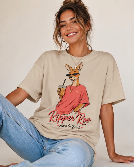 Ripper Roo Babe On Break Oversized T-Shirt