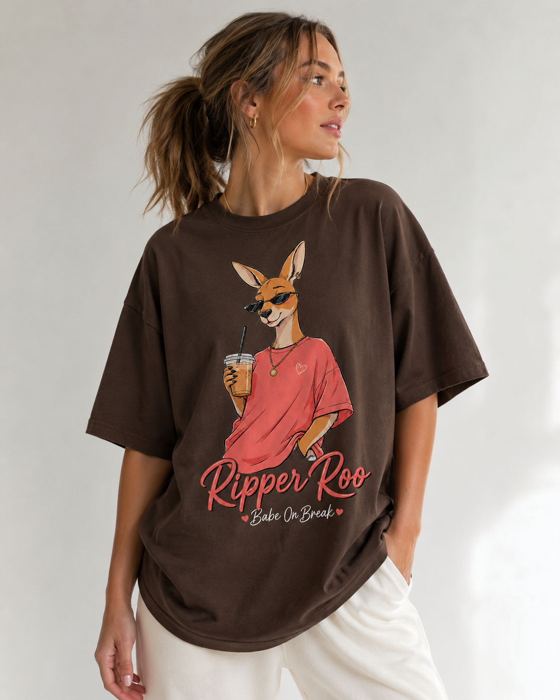 Ripper Roo Babe On Break Oversized T-Shirt