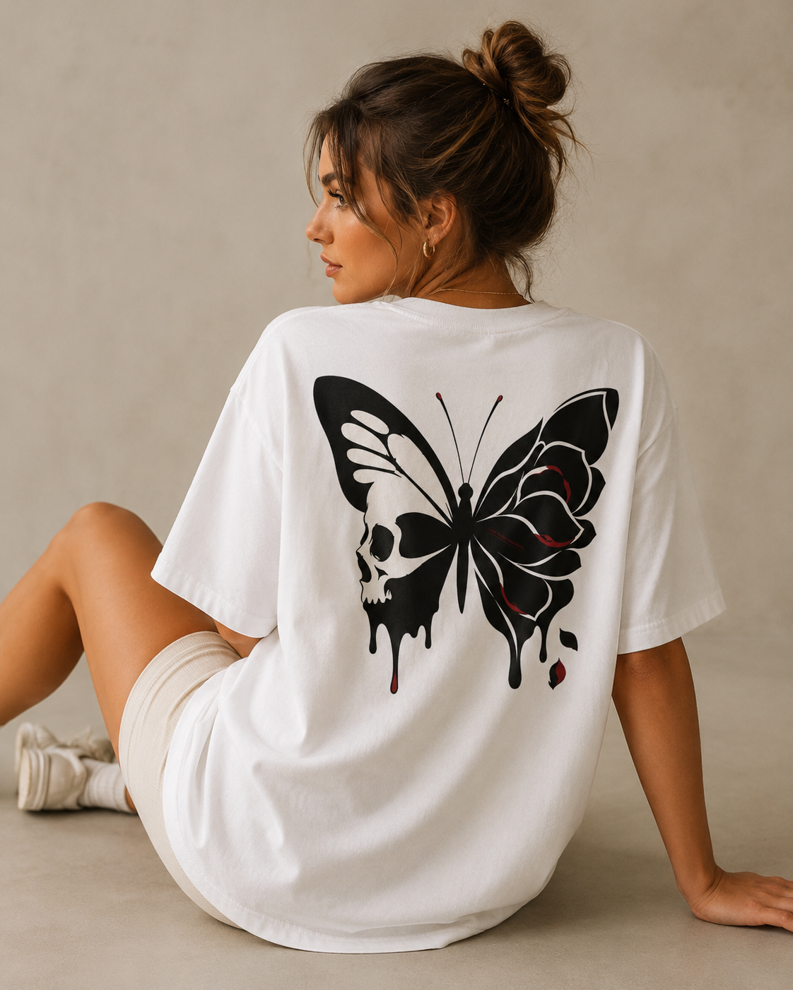 Skullwing Babe Oversized T-Shirt