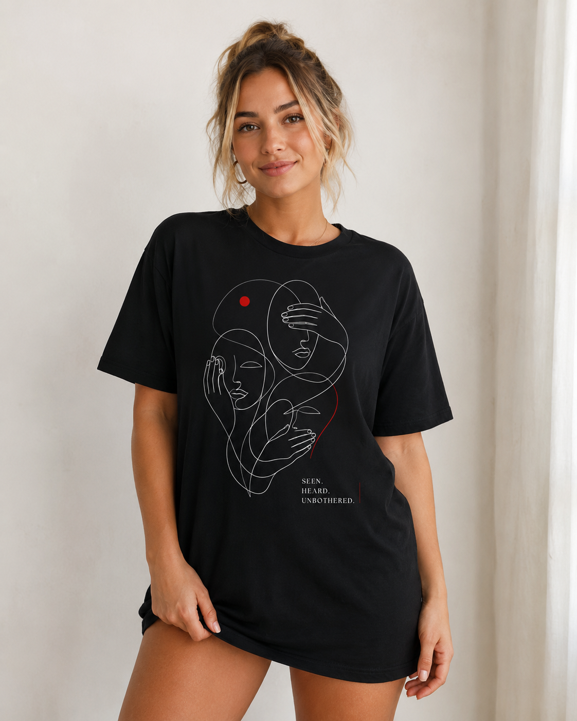 Unbothered Muse Babe Oversized T-Shirt