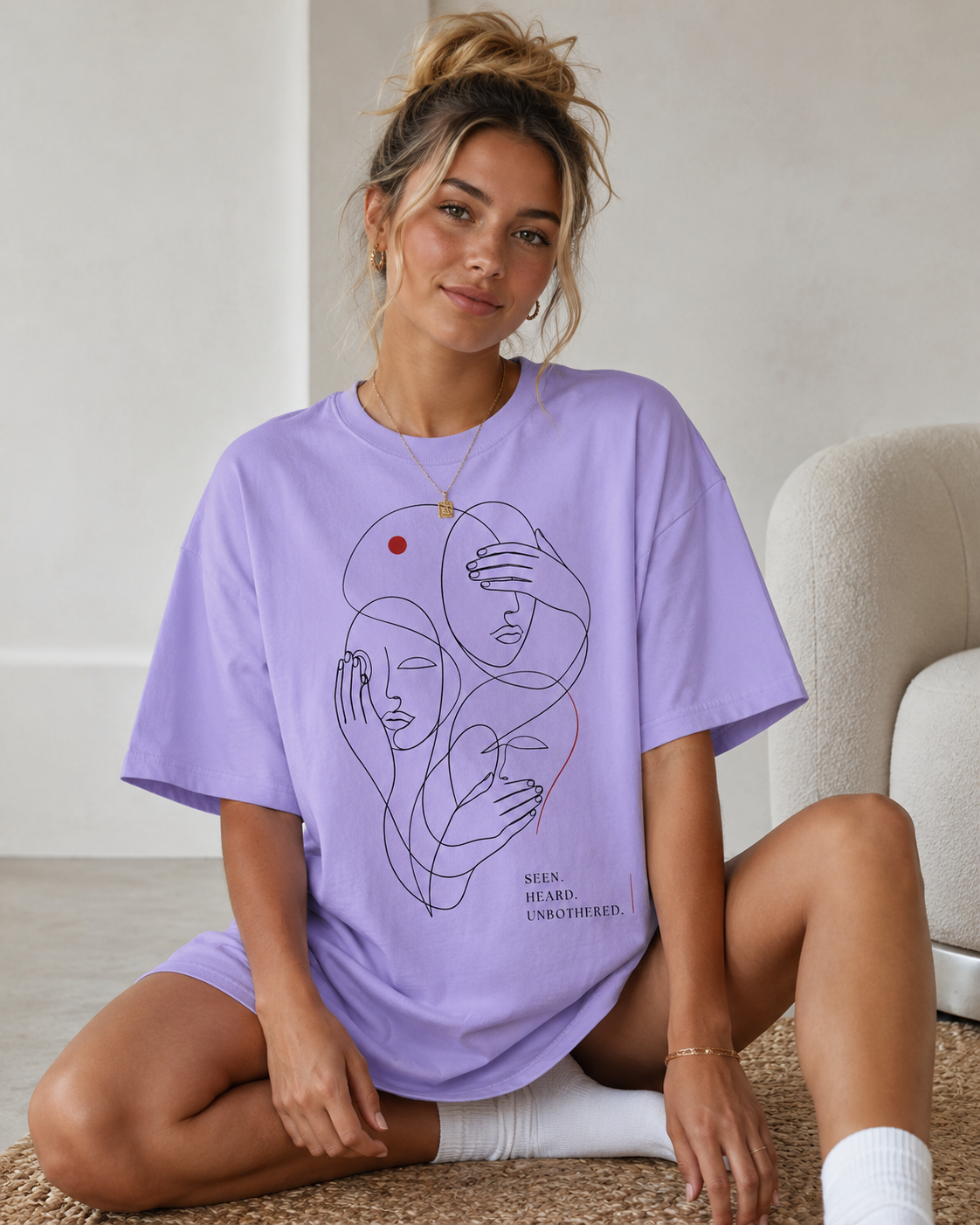 Unbothered Muse Babe Oversized T-Shirt