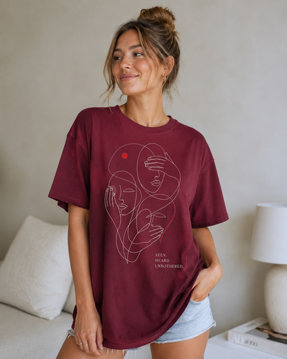 Unbothered Muse Babe Oversized T-Shirt