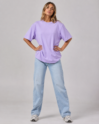 Lavender Cloud Babe Oversized T-Shirt
