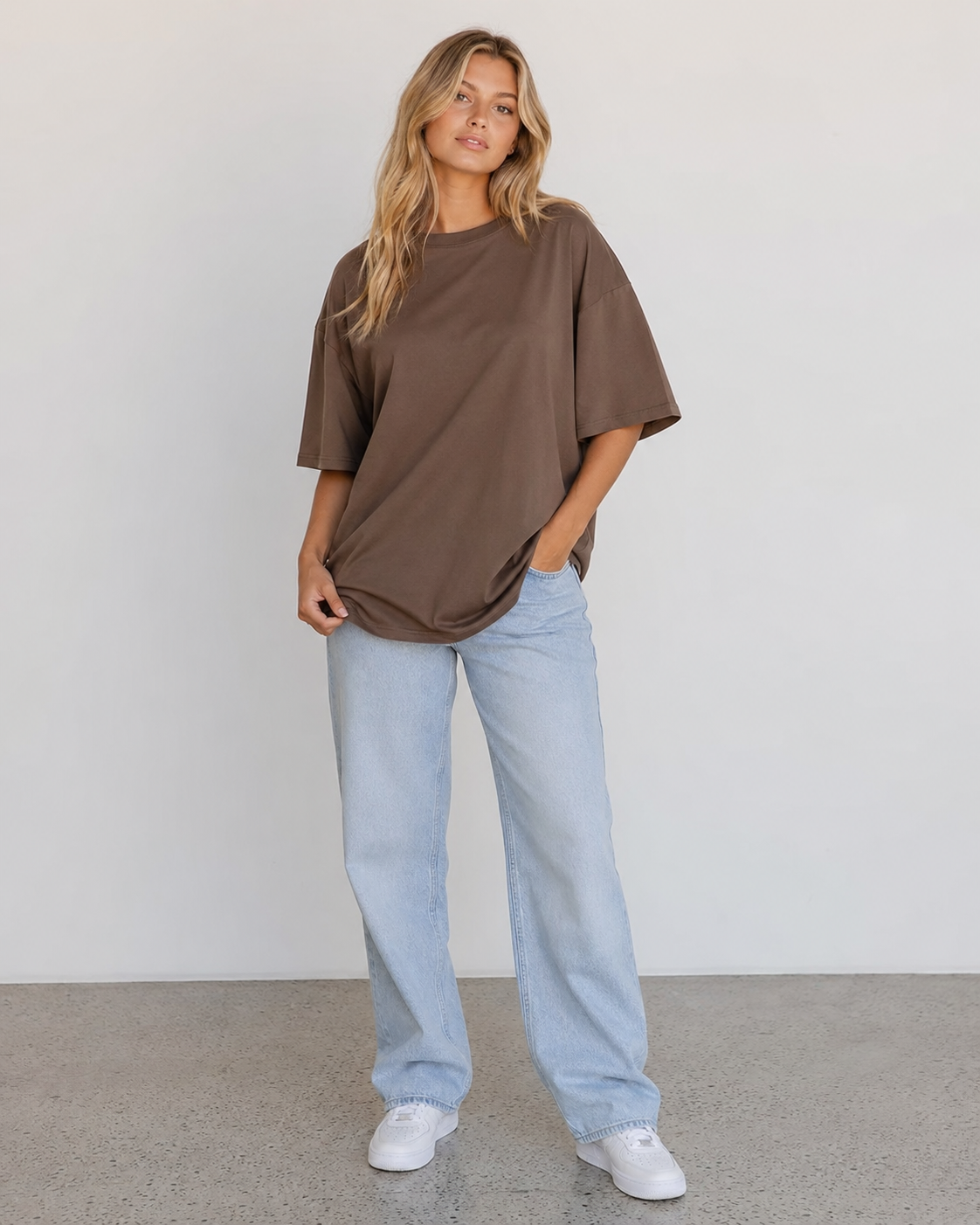 Cocoa Brown Babe Oversized T-Shirt