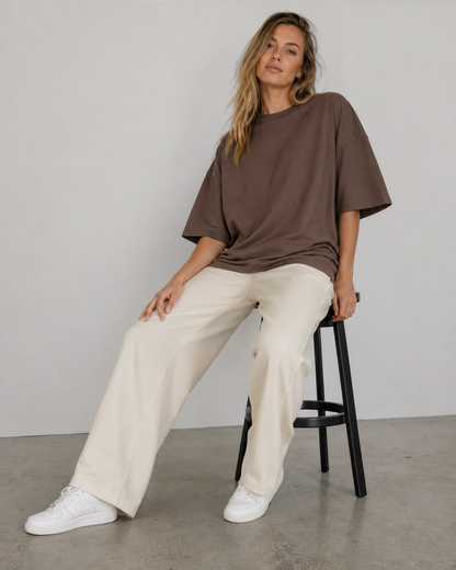 Cocoa Brown Babe Oversized T-Shirt