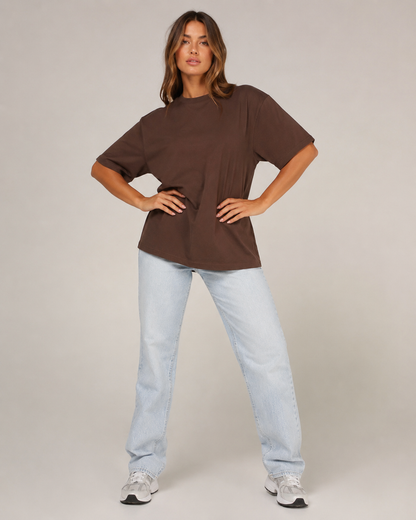 Cocoa Brown Babe Oversized T-Shirt