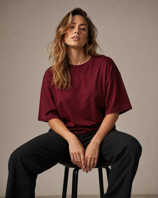 Merlot Babe Oversized T-Shirt