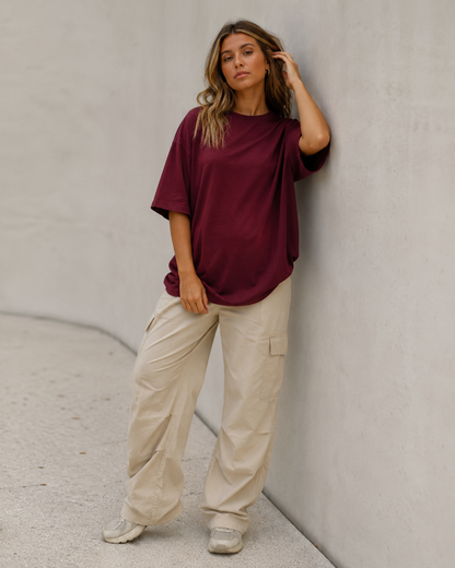 Merlot Babe Oversized T-Shirt
