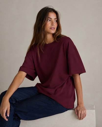 Merlot Babe Oversized T-Shirt