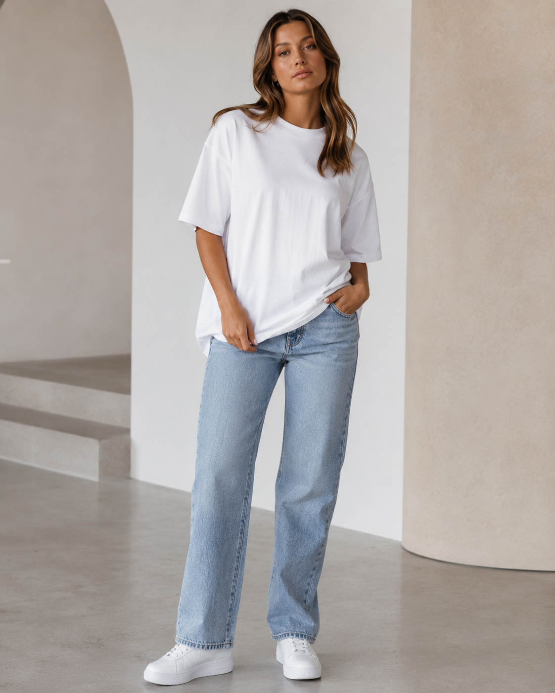 Cloud White Babe Oversized T-Shirt