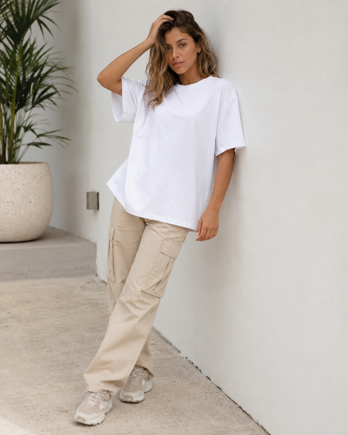 Cloud White Babe Oversized T-Shirt