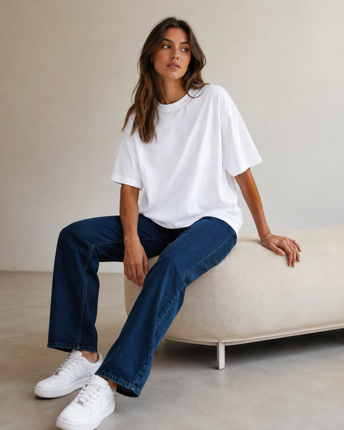 Cloud White Babe Oversized T-Shirt