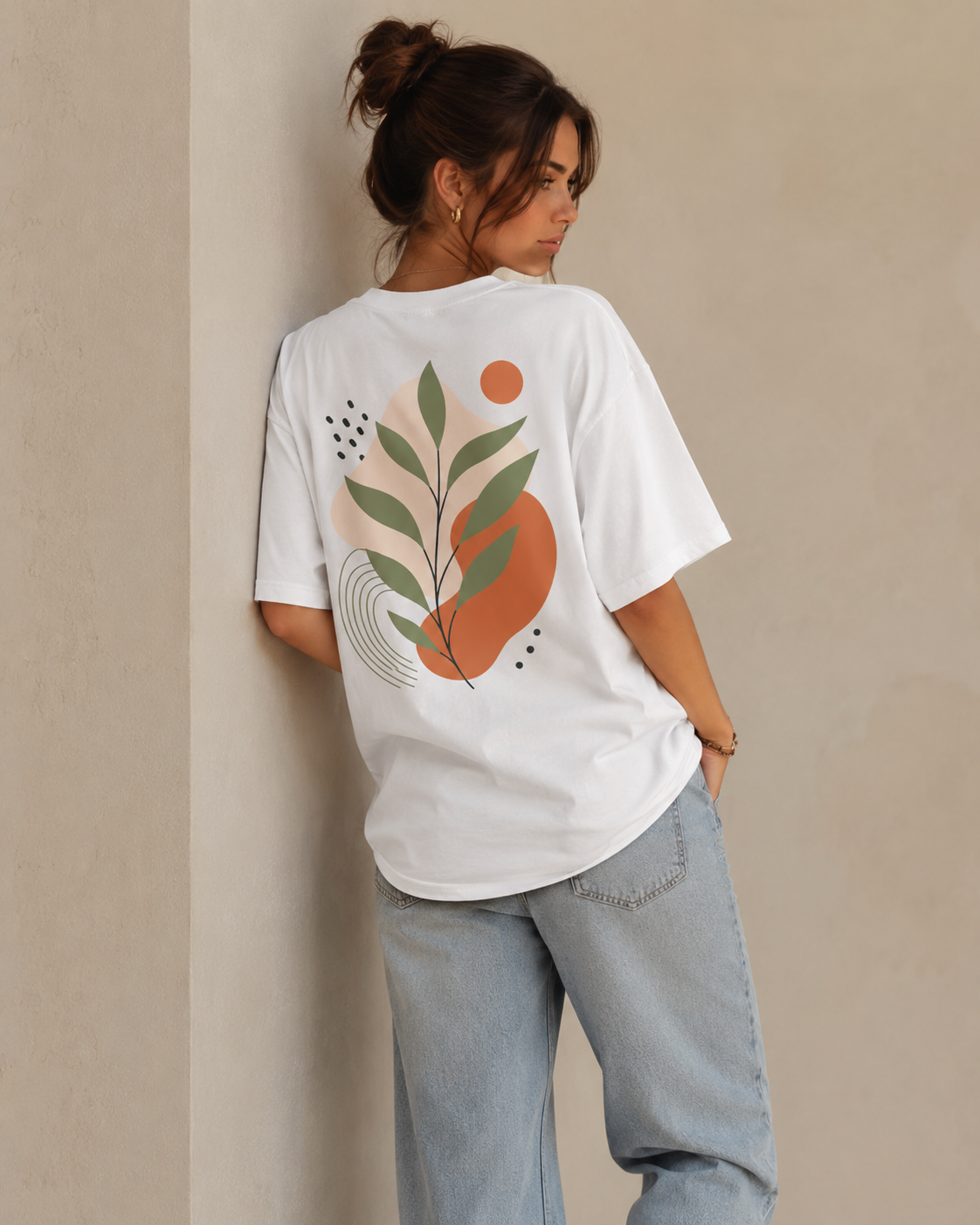 Botanical Aura Babe Oversized T-Shirt