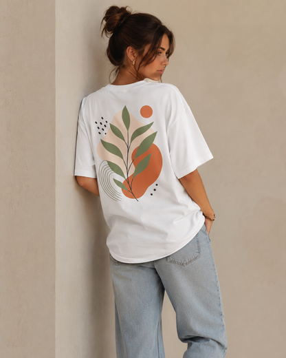 Botanical Aura Babe Oversized T-Shirt