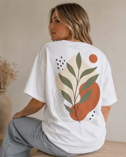 Botanical Aura Babe Oversized T-Shirt