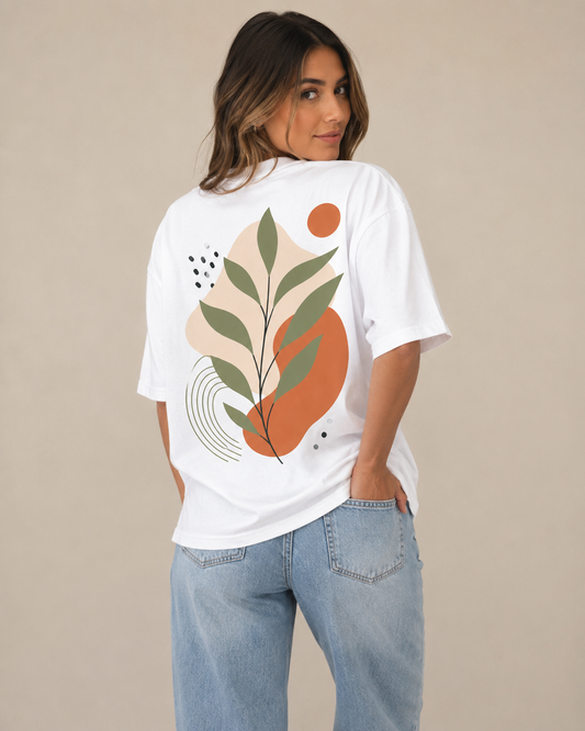 Botanical Aura Babe Oversized T-Shirt