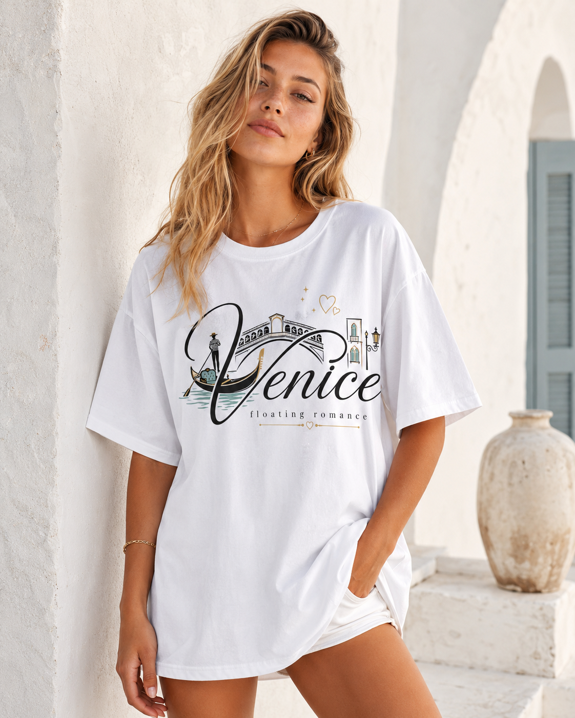 Venice Romance Babe Oversized T-Shirt