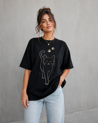 Pawprint Muse Babe Oversized T-Shirt