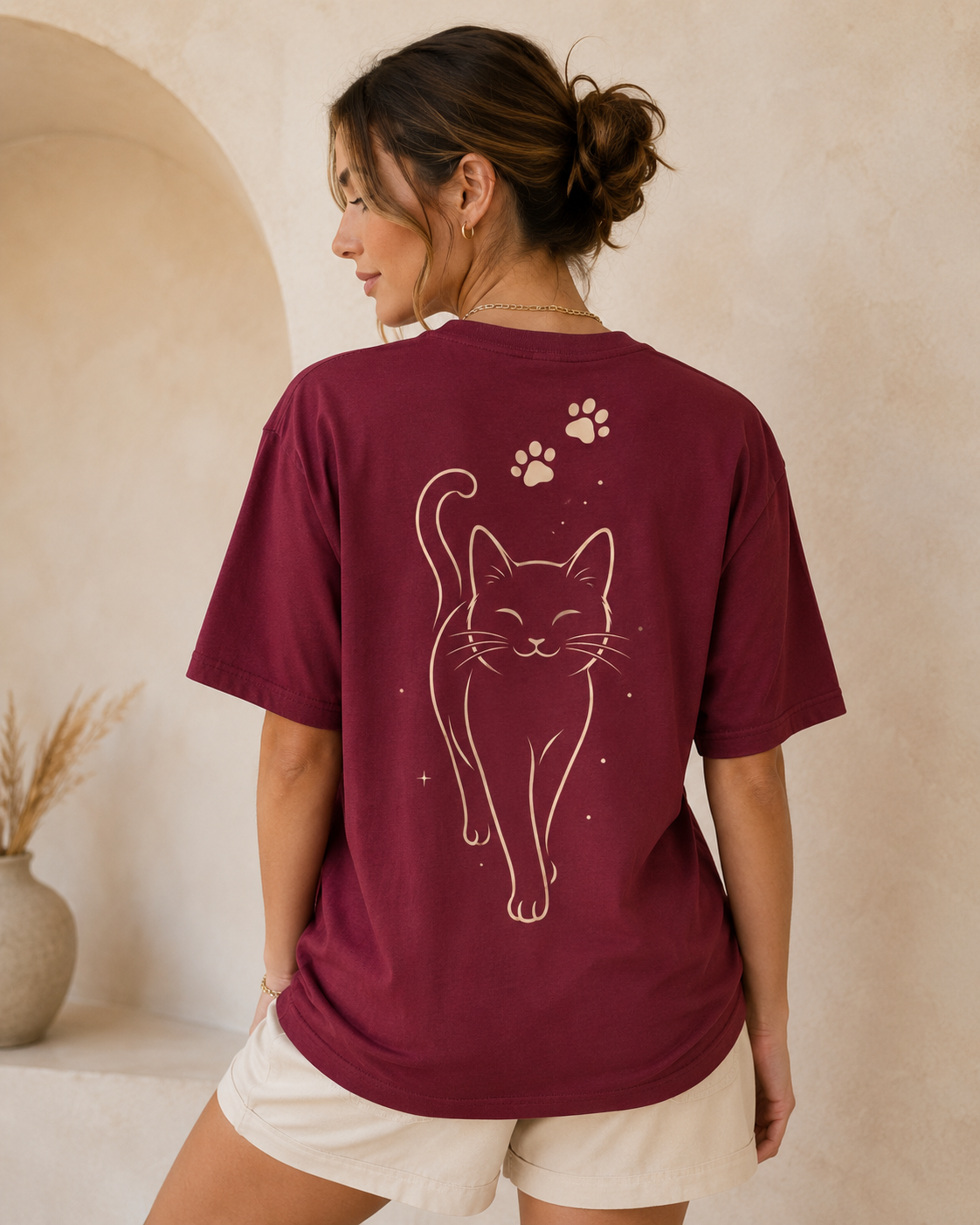 Pawprint Muse Babe Oversized T-Shirt