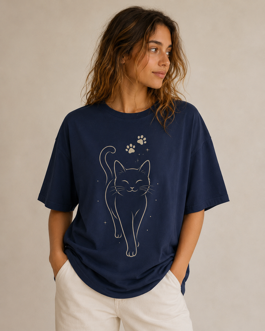 Pawprint Muse Babe Oversized T-Shirt