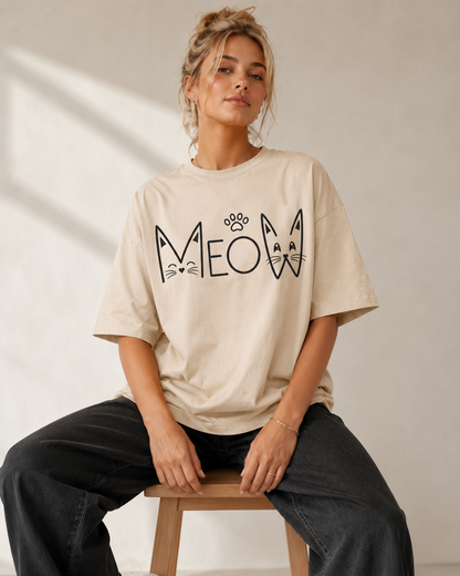 Meow Mood Babe Oversized T-Shirt