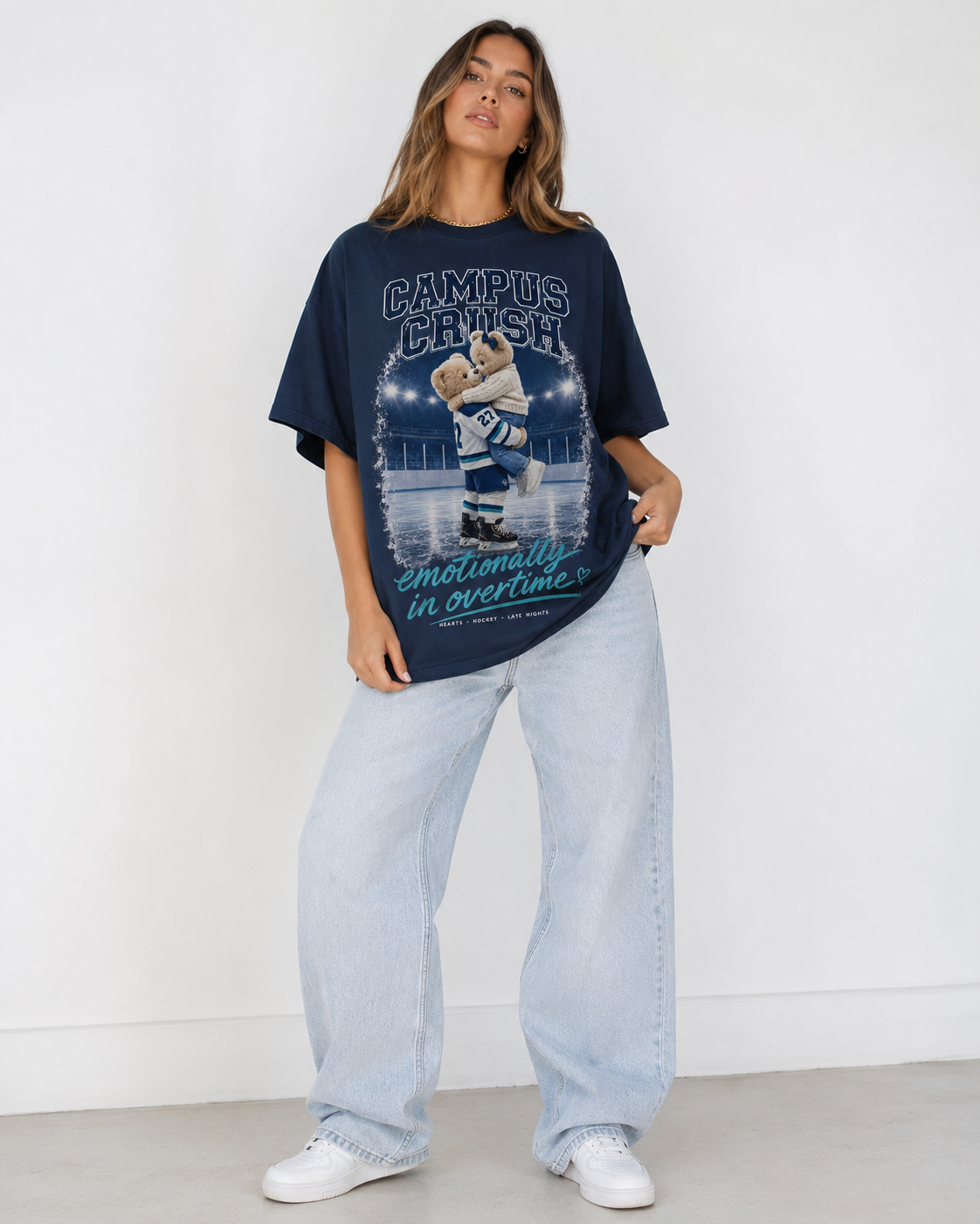 Campus Crush Overtime Babe Oversized T-Shirt