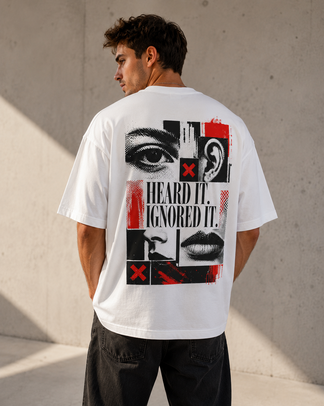 Heard It - Ignored It Men’s Oversized T-Shirt